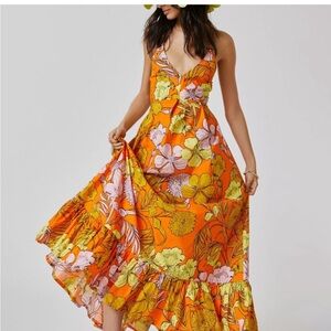 NWOT: Anthropologie Tropical dress